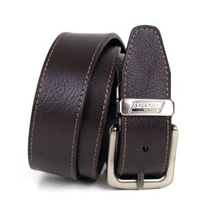 Dickies BLACK BROWN GENUINE LEATHER 1 3/8"Wd CASUAL DRESS RVRSBL BELT Sz 34 (E35
